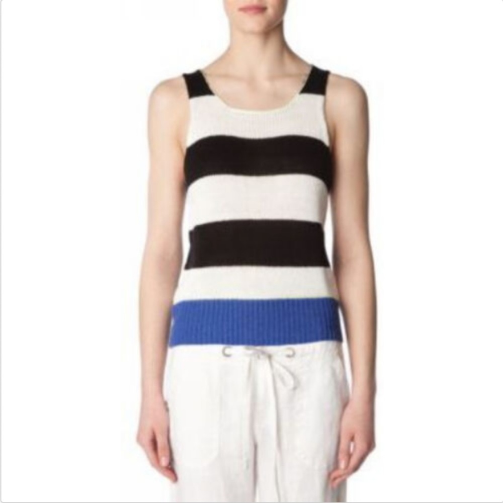 Anthropologie Striped Colorblock Sweater Tank Top